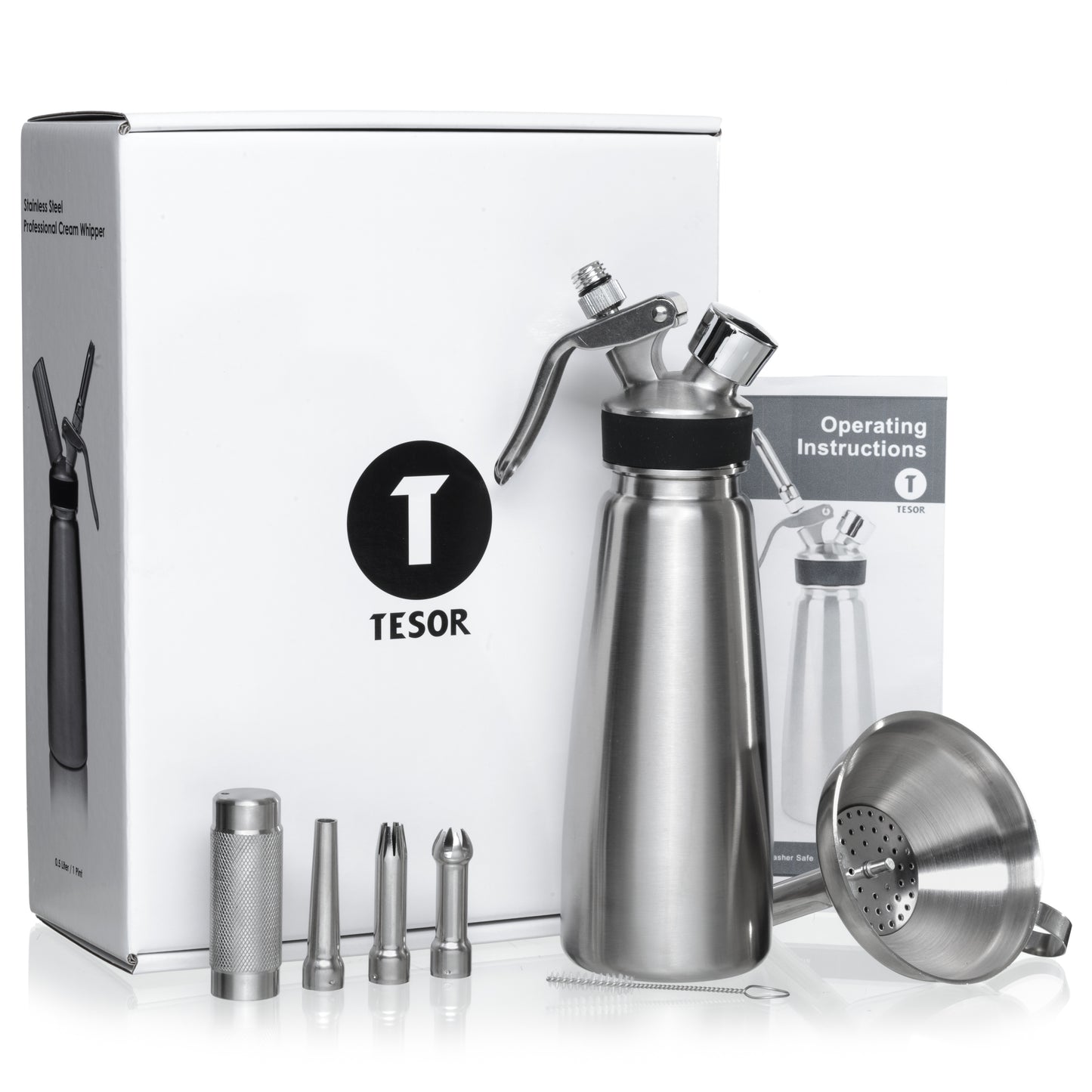 Stainless Steel Whipped Cream Dispenser